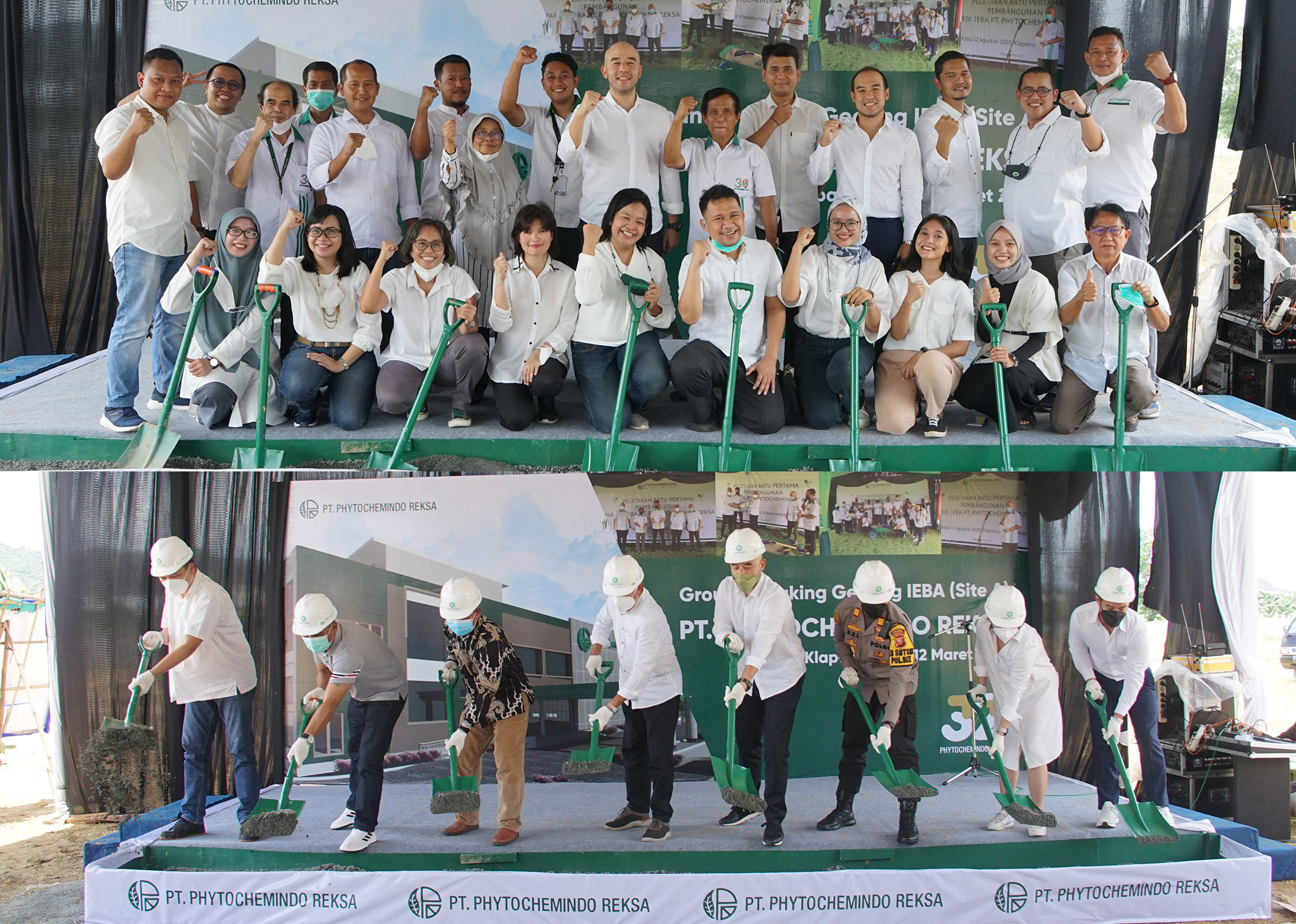 THE GROUNDBREAKING OF PT. PHYTOCHEMINDO REKSA IEBA (INDUSTRI EKSTRAK BAHAN ALAM) FACILITY (SITE A)